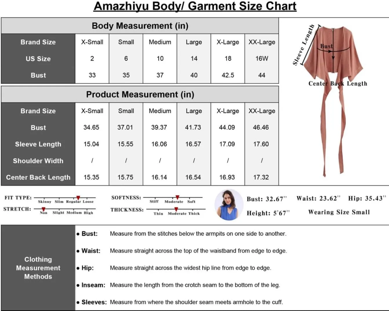 Amazhiyu Womens Summer Short Sleeve Crop Tops Cotton V Neck Self Tie Wrap Blouse
