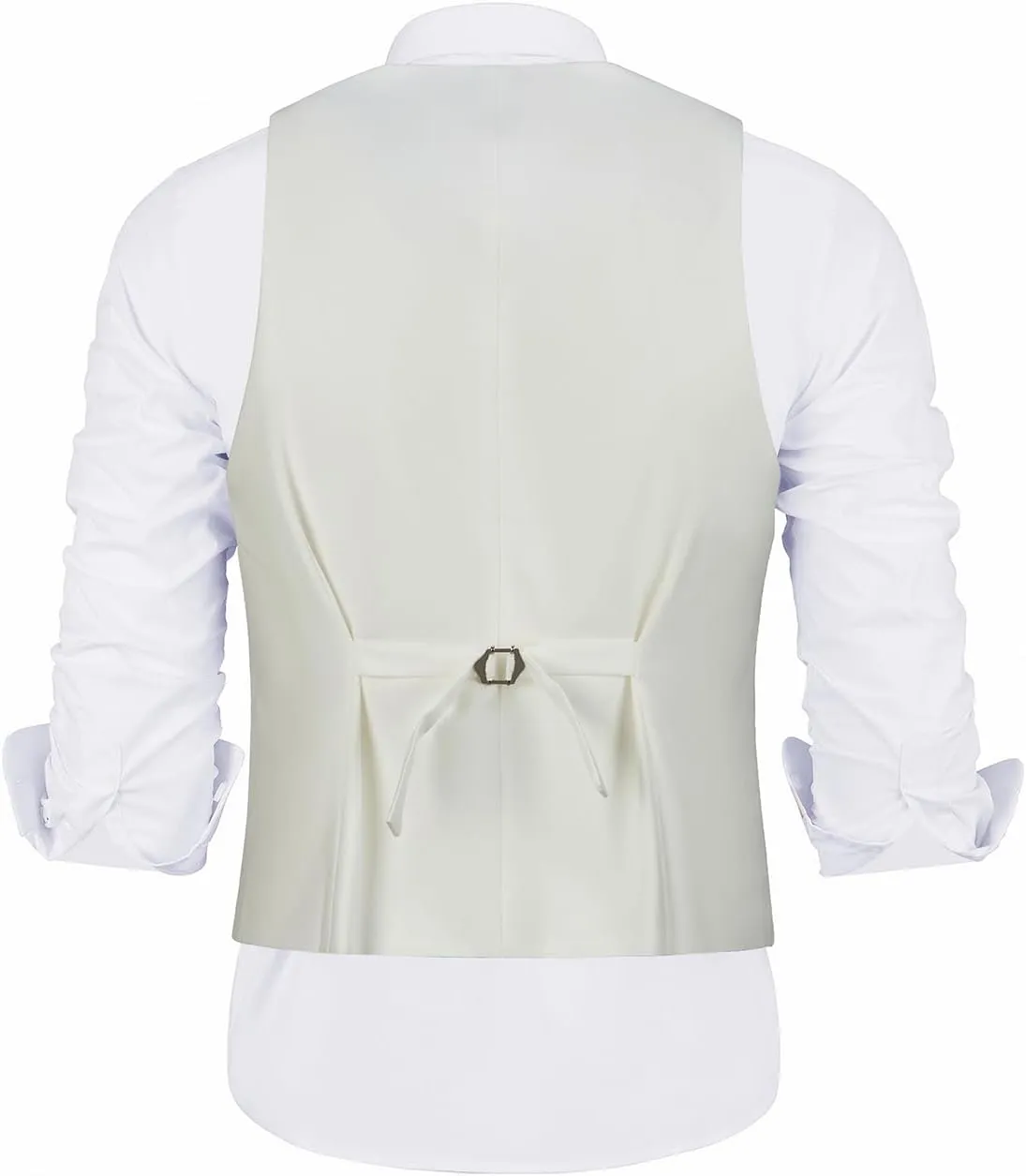 Bakerbear Mens Suit Vests V-Neck Casual Vest Dress for Men Formal Tuxedo Wedding Vests Men's Waistcoat