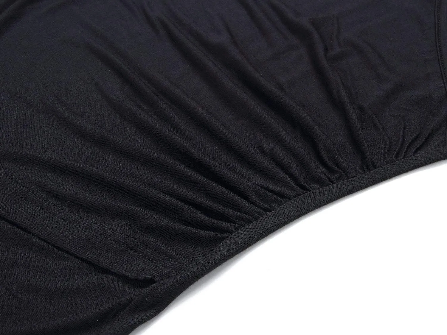 Beauhuty Women's Top Deep V Neck Slim Fitted T-Shirt Front Wrap Ruched Short Sleeve Tee