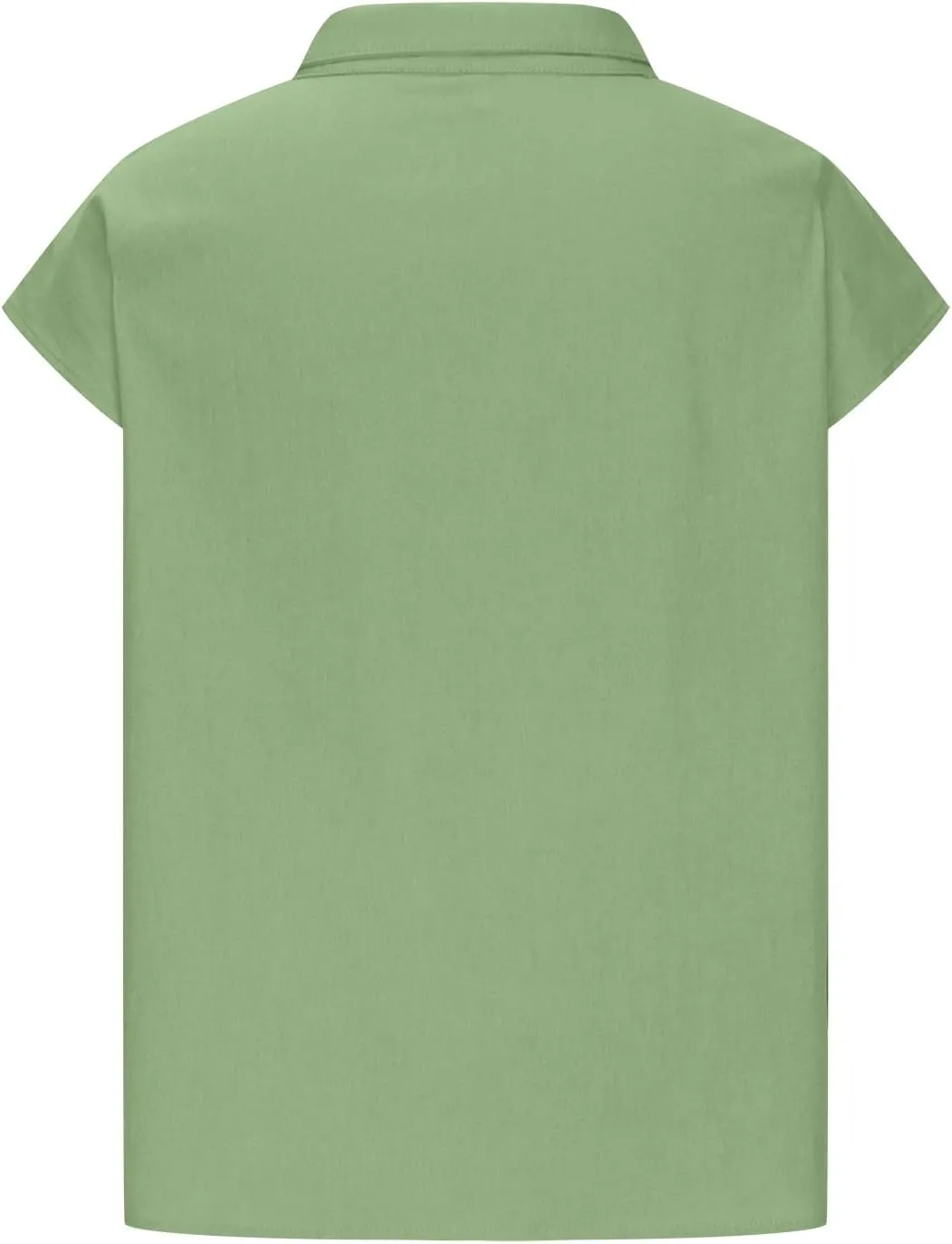 Ceboyel Women Linen Summer Shirt Dressy Causal Boho Blouses Short Sleeve Turtle Neck Tops Trendy Ladies Going Out Clothes