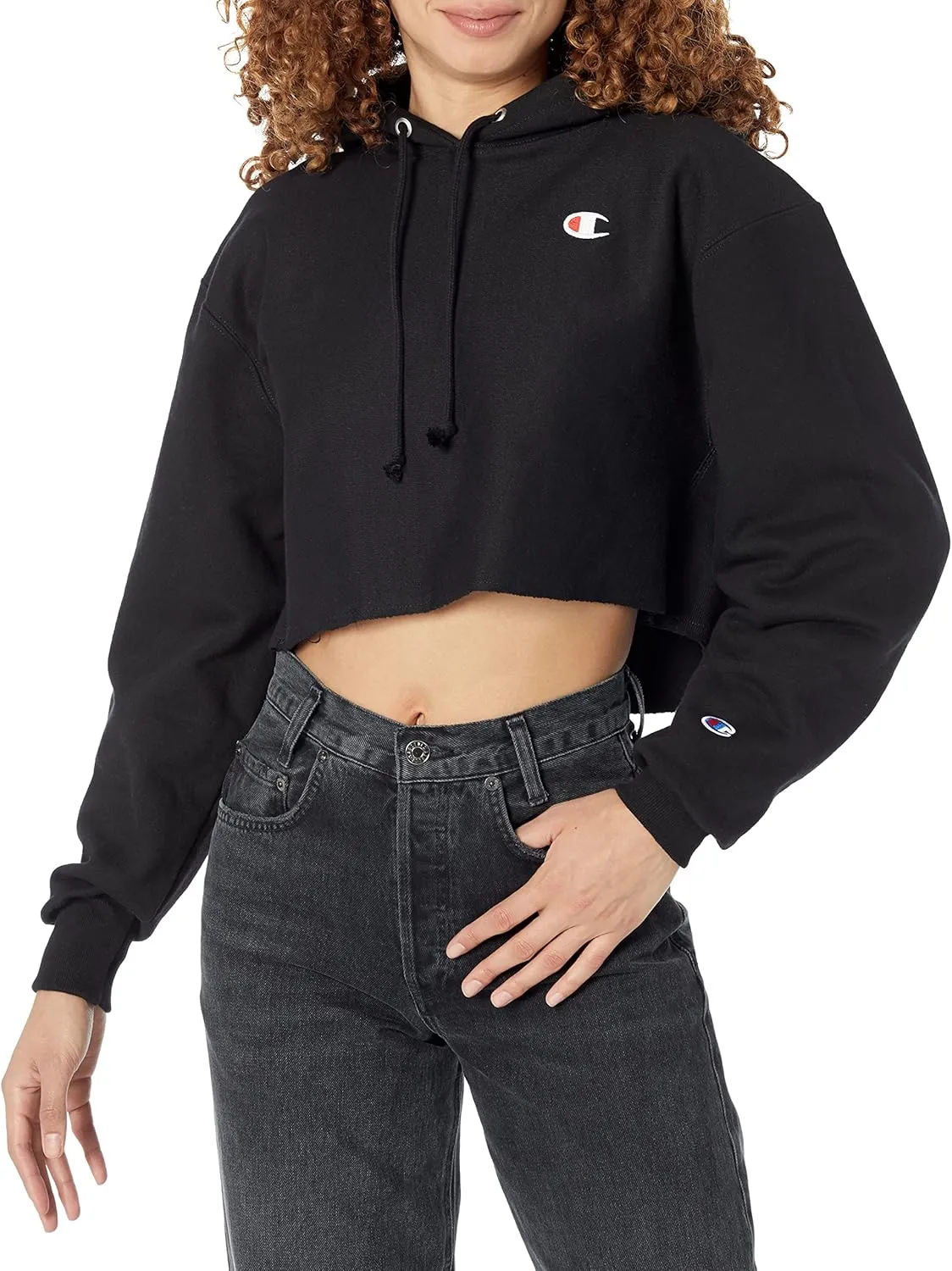 Champion Women's Cropped Pullover Hoodie, Reverse Weave Cropped Hooded Sweatshirt, Our Best Cropped Hoodies for Women