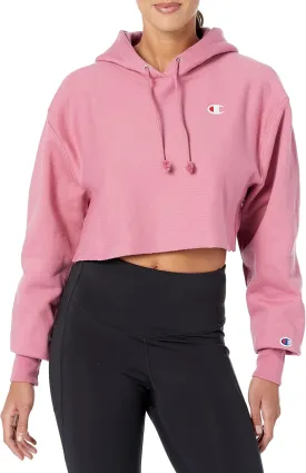 Champion Women's Cropped Pullover Hoodie, Reverse Weave Cropped Hooded Sweatshirt, Our Best Cropped Hoodies for Women