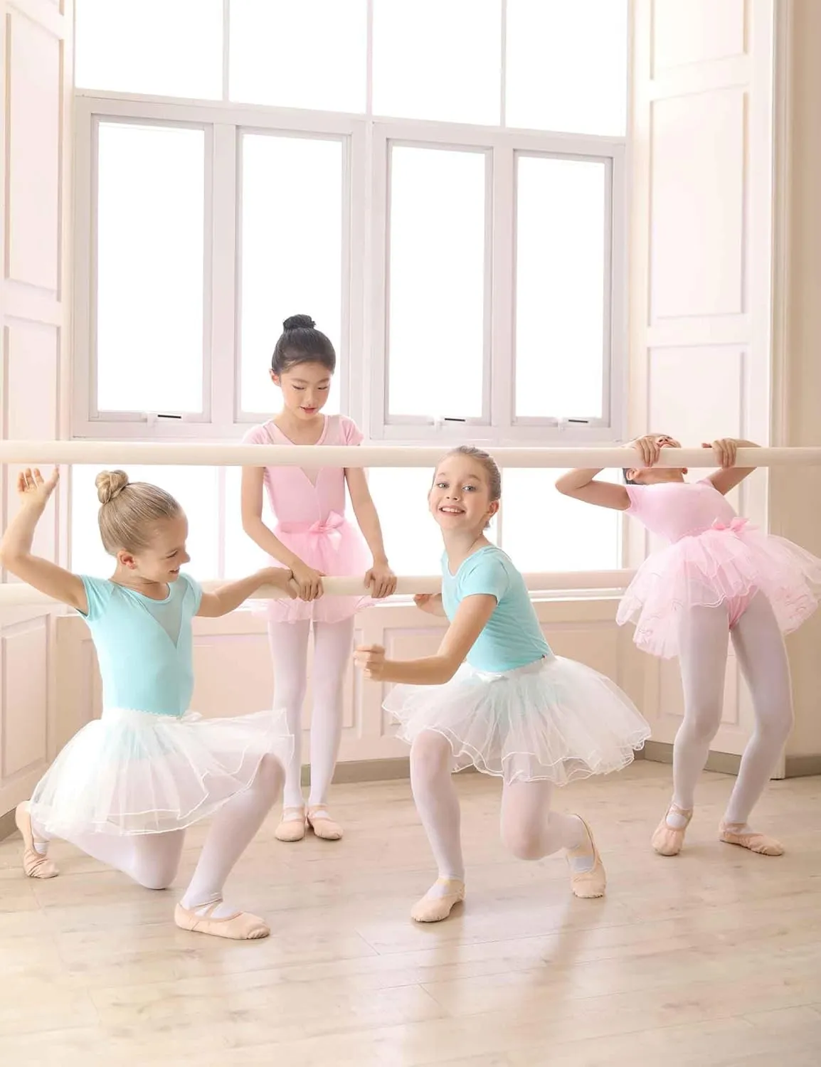 Daydance Toddler Girls Women Soft Ballet Convertible Tights for Dance, Gymnastics, Under Dress, 60D, 2-15 Years, Women Size