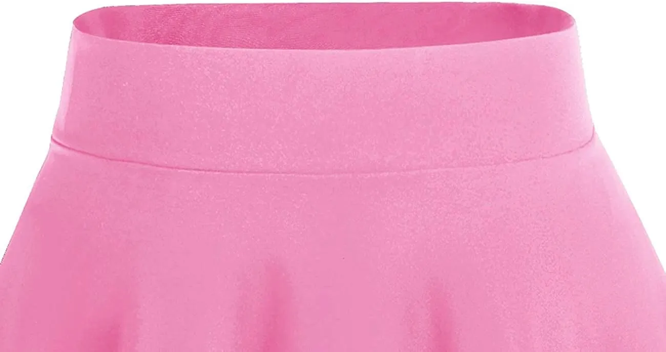 DRESSTELLS Women's Casual Skirt 2025, Stretchy High Waist Aline Mini Skater Skirts
