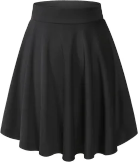DRESSTELLS Women's Casual Skirt 2025, Stretchy High Waist Aline Mini Skater Skirts
