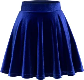 DRESSTELLS Women's Casual Skirt 2025, Stretchy High Waist Aline Mini Skater Skirts
