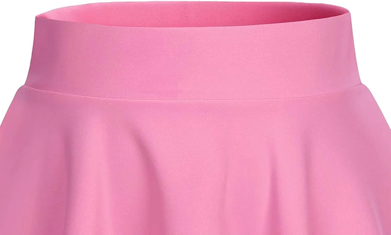 DRESSTELLS Women's Casual Skirt 2025, Stretchy High Waist Aline Mini Skater Skirts