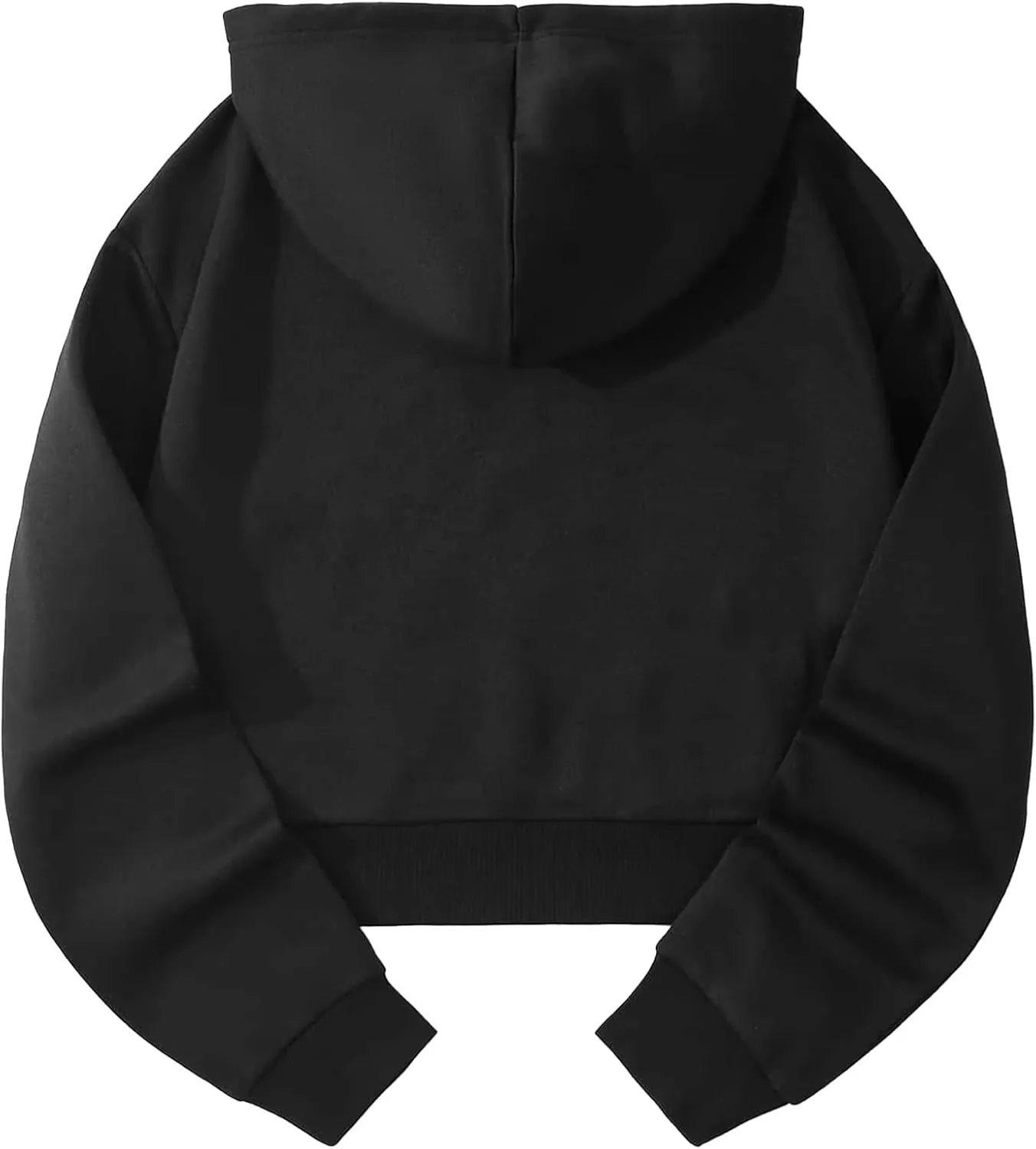 Hilinker Womens Graphic Long Sleeve Cropped Hoodies Drawstring Hooded Sweatshirt