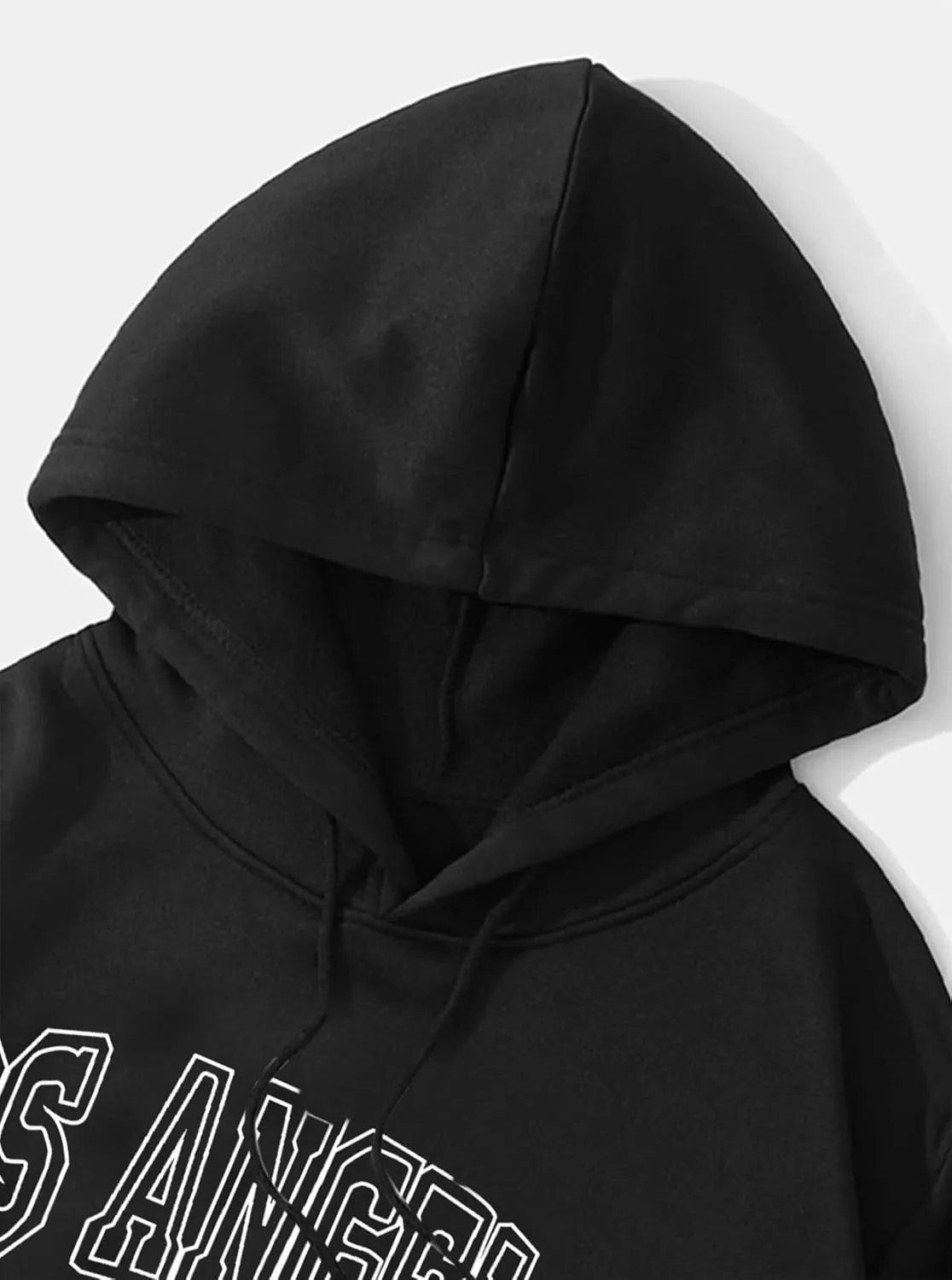 Hilinker Womens Graphic Long Sleeve Cropped Hoodies Drawstring Hooded Sweatshirt