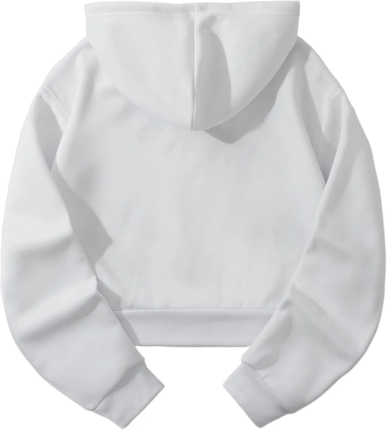 Hilinker Womens Graphic Long Sleeve Cropped Hoodies Drawstring Hooded Sweatshirt
