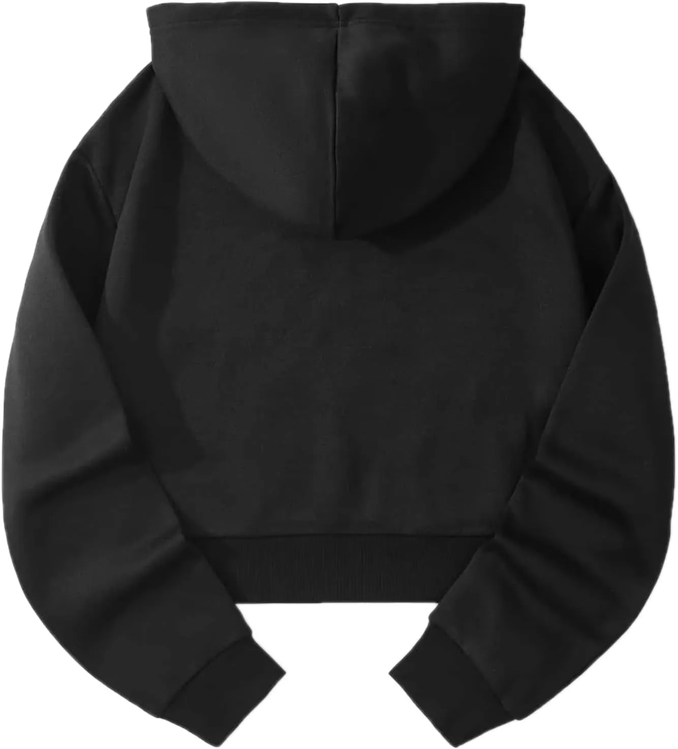 Hilinker Womens Graphic Long Sleeve Cropped Hoodies Drawstring Hooded Sweatshirt
