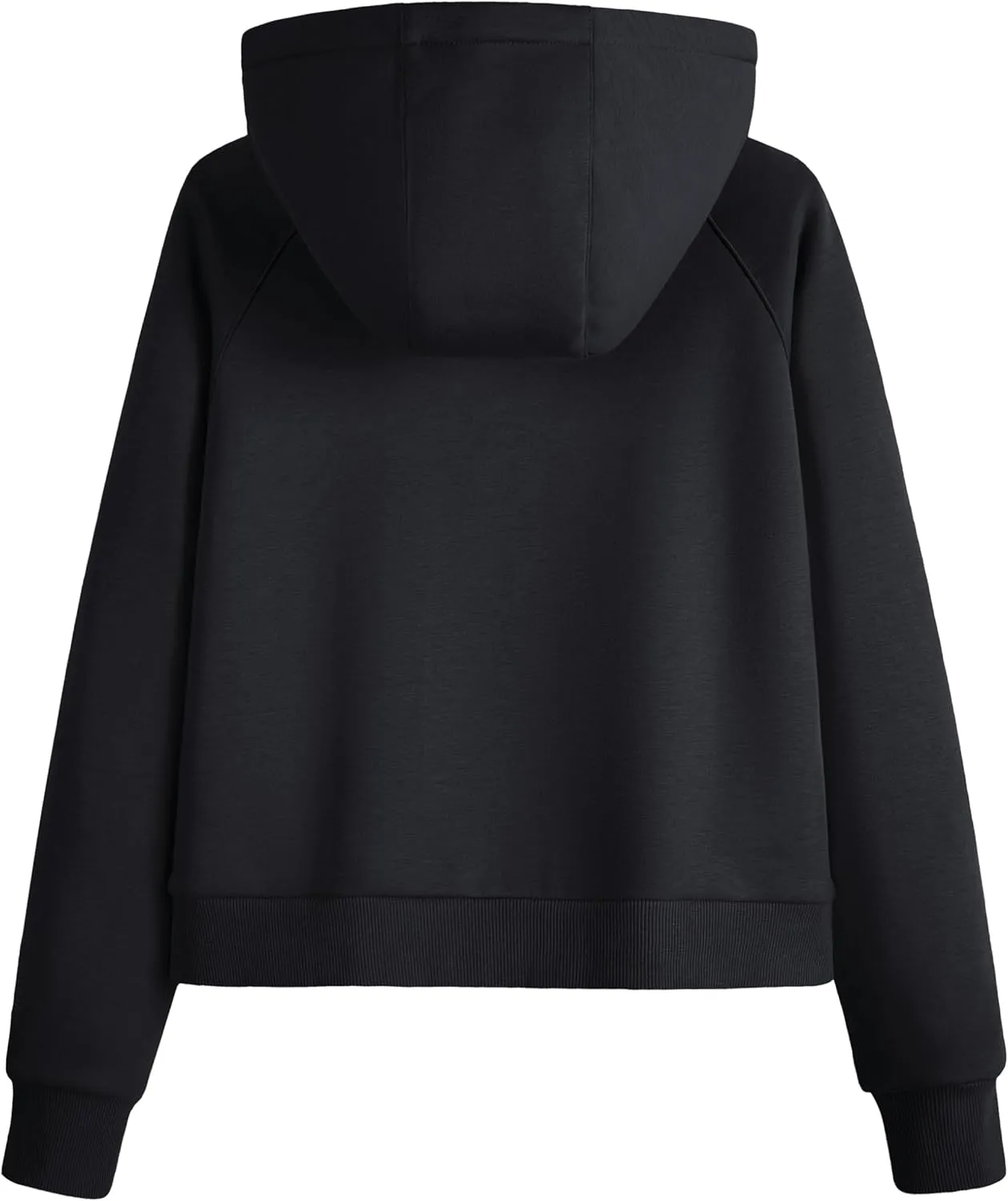 MAGCOMSEN Women's Half Zip Cropped Sweatshirts Fleece Lined Hoodie Quarter Zip Pullover Activewear Sweater with Pockets