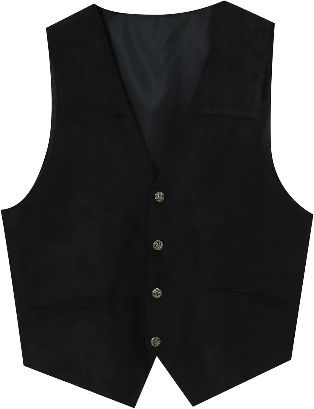 Mens Vests Leather V Neck Pocket Retro Color Vest Blouse With Button Purple Vest Brown Vest Men Black Mens Dress