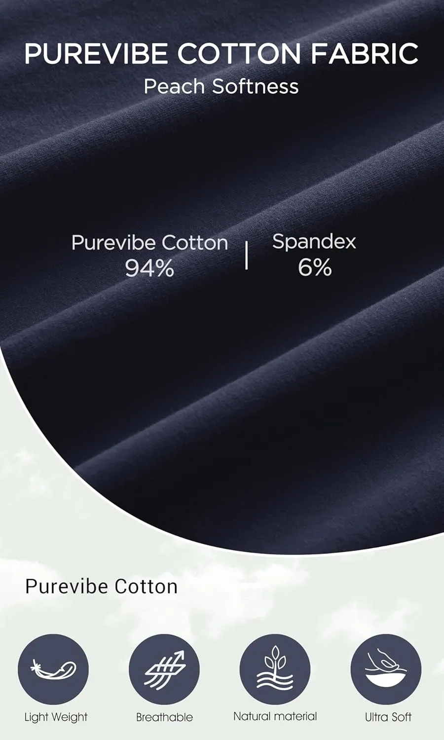 ODODOS Purevibe Cotton Cropped Hoodies for Women Long Sleeve Pullover Crop Hooded Sweatshirts