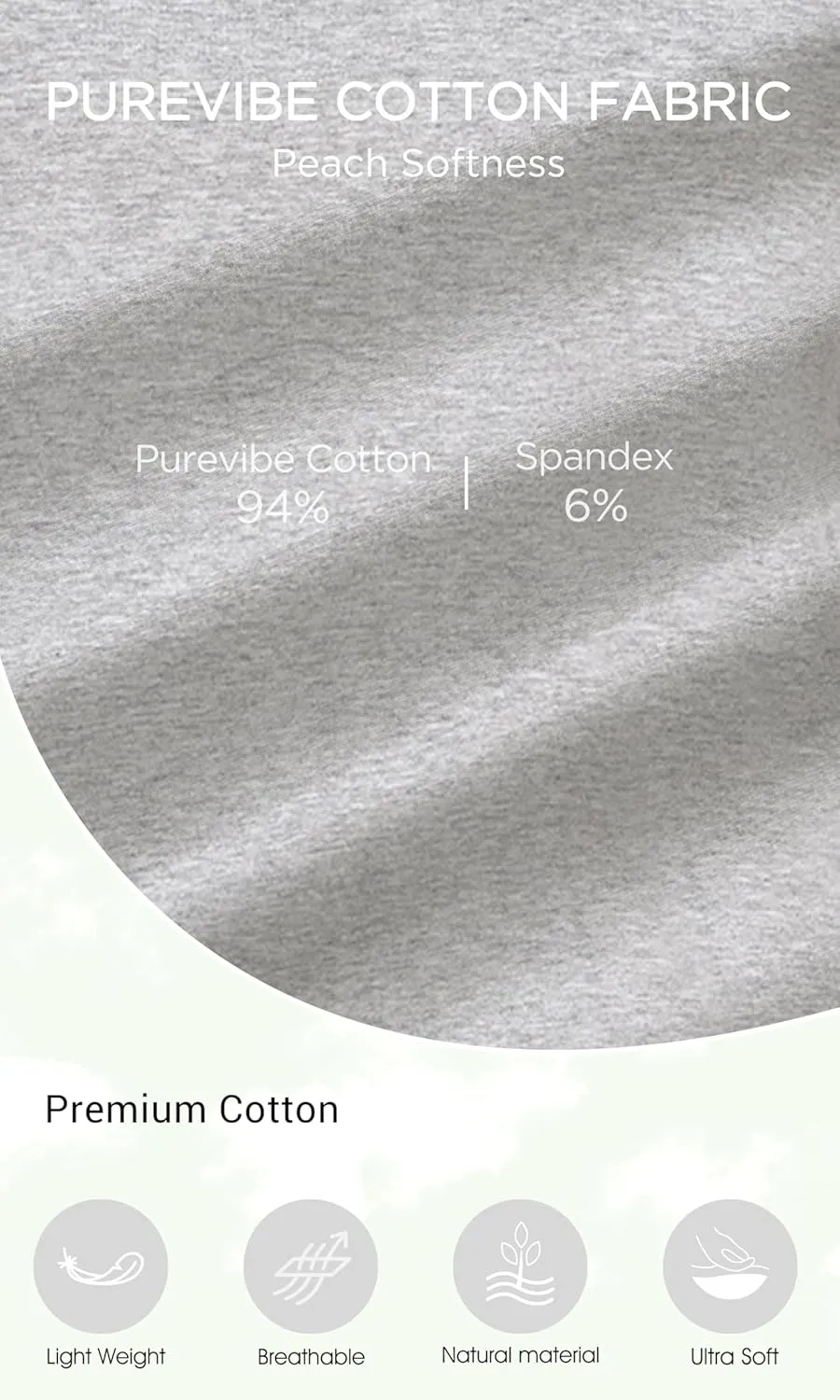 ODODOS Purevibe Cotton Cropped Hoodies for Women Long Sleeve Pullover Crop Hooded Sweatshirts