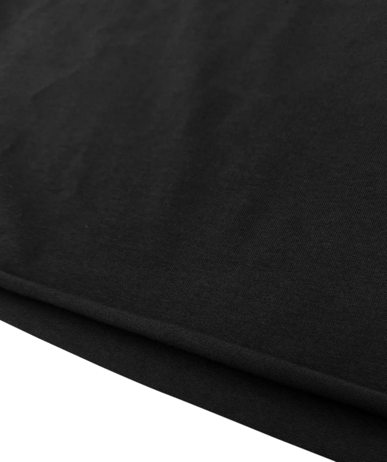 Orchidays Men's Boxy Cropped Raw Cut T Shirts Short Sleeve Round Neck Tee Casual Basic Tops