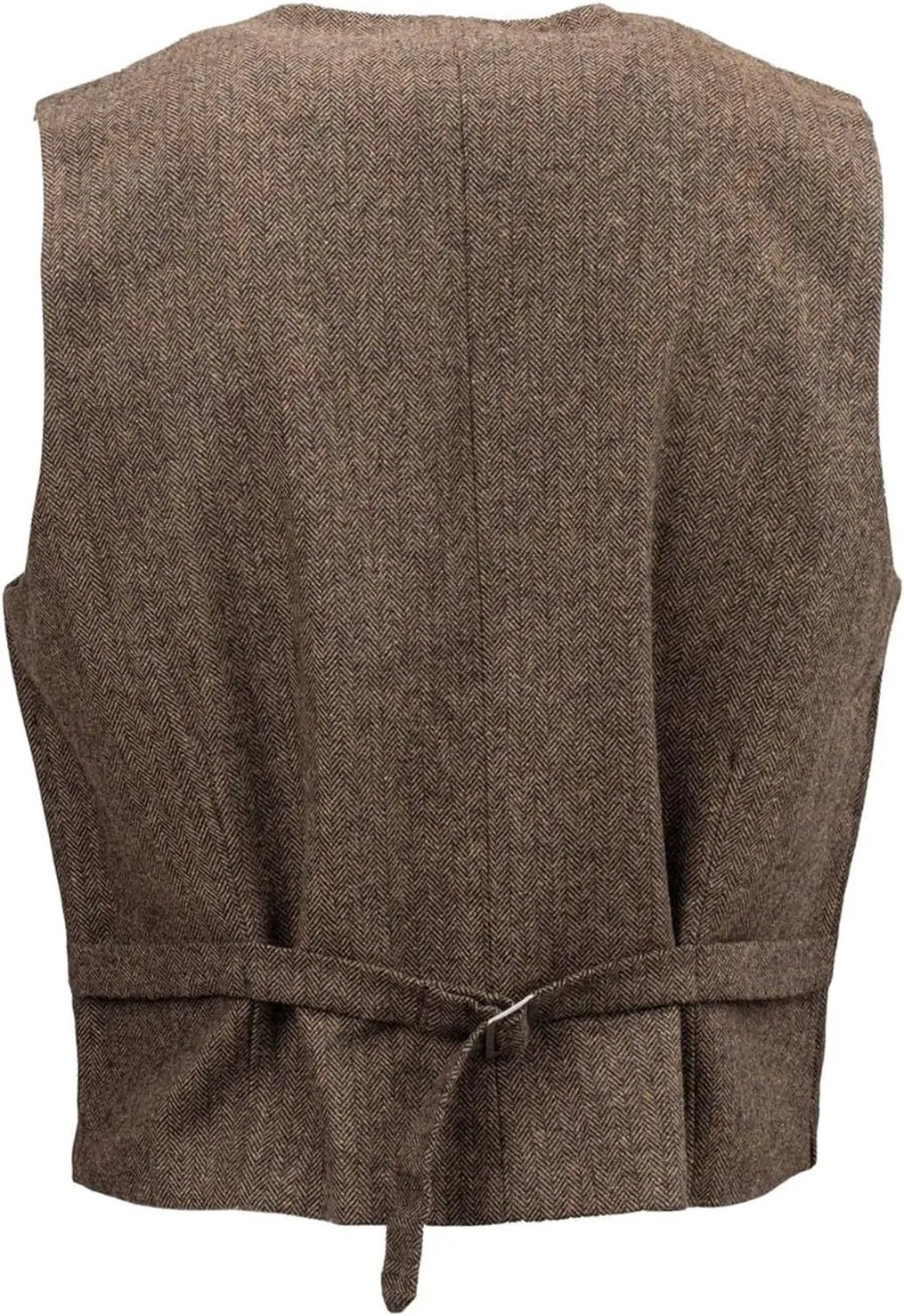 OUTBACK TRADING Men's Jessie Vest | Lightweight Button Down Wool Western Outdoor Vest with Adjustable Back Slide Belt