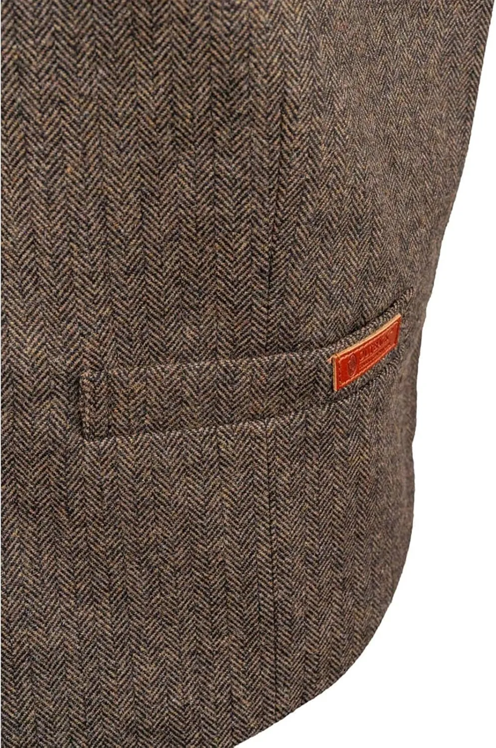 OUTBACK TRADING Men's Jessie Vest | Lightweight Button Down Wool Western Outdoor Vest with Adjustable Back Slide Belt