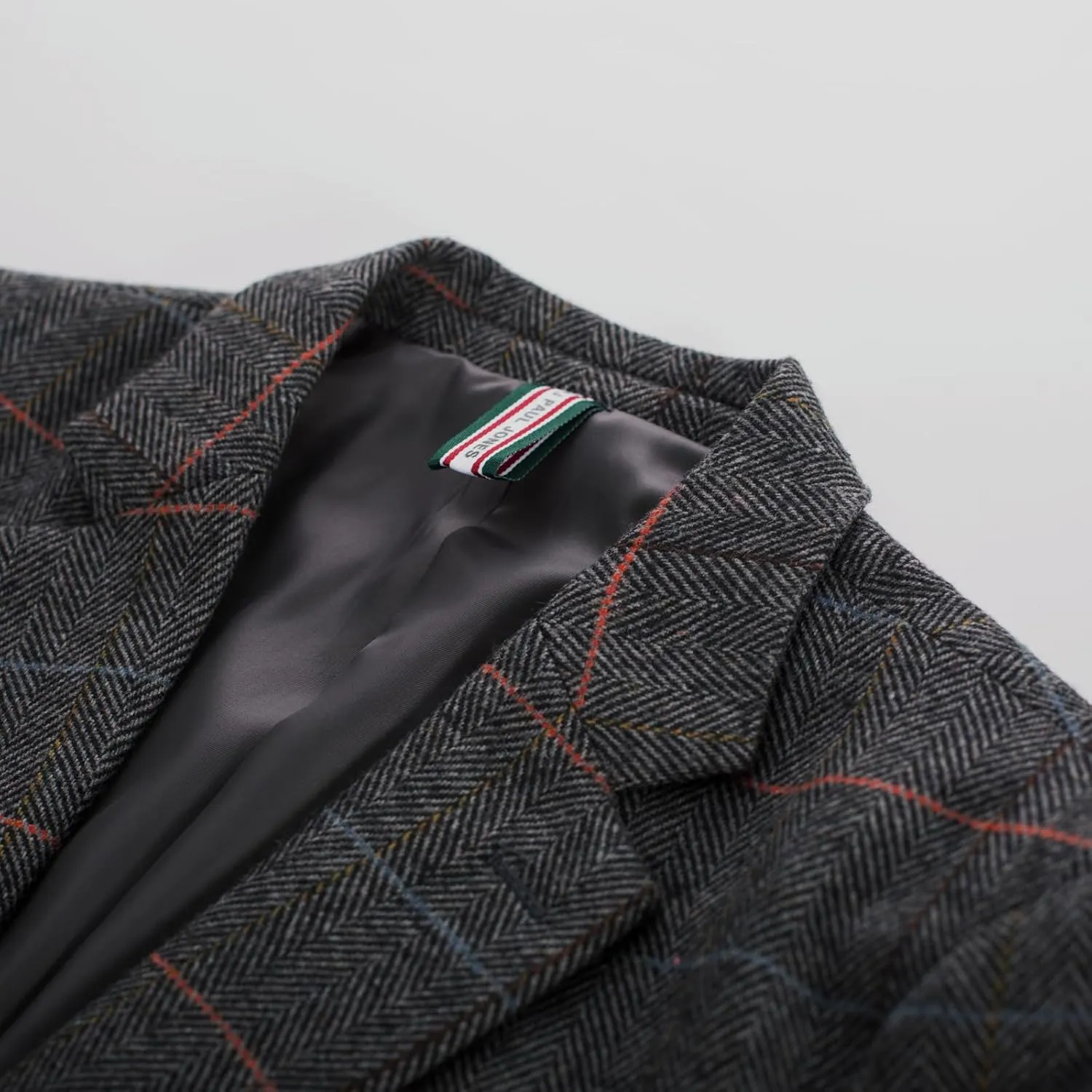PJ PAUL JONES Men's Herringbone Tweed Blazer British Wool Blend Sport Coat Jacket