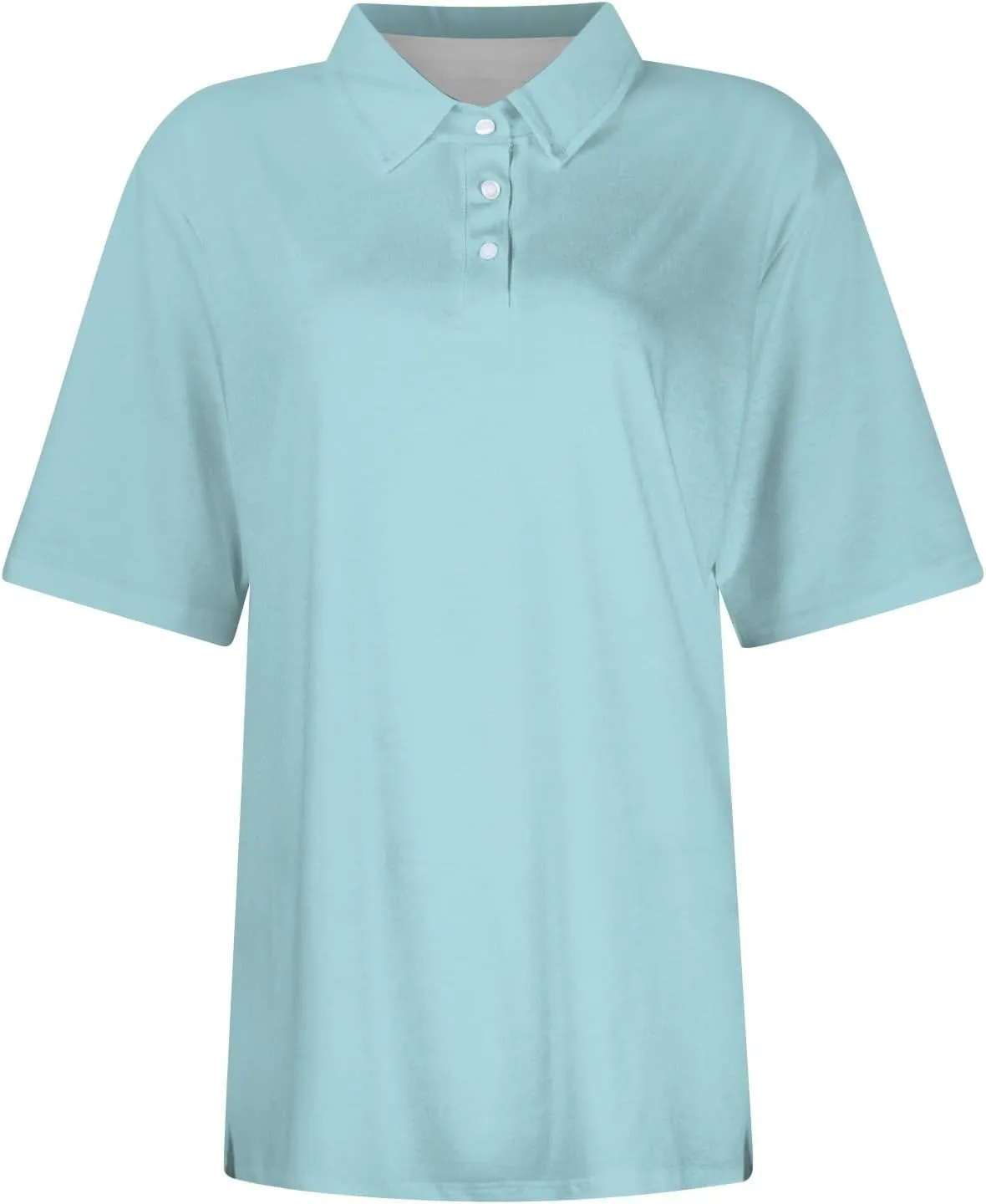 Polo Shirts for Women,2024 Summer Trendy American Flag Print 4Th of July Tops,Button V Neck Short Sleeve T-Shirts