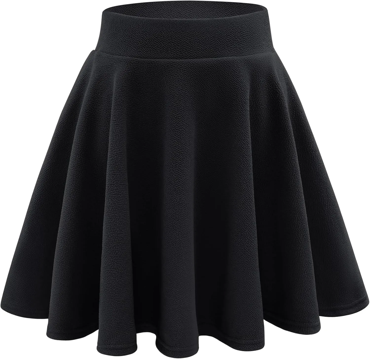 Stelle Women's Casual Skirt with Shorts Basic Versatile Stretchy Flared Pleated Skater Mini Skirts