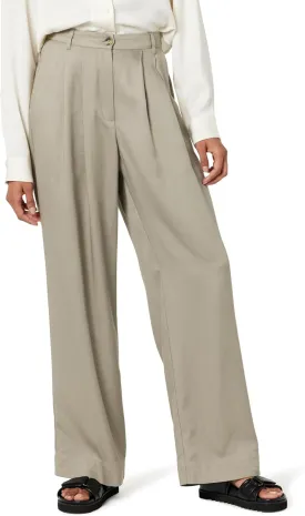 The Drop Women's Amalia Relaxed Pleated Trousers