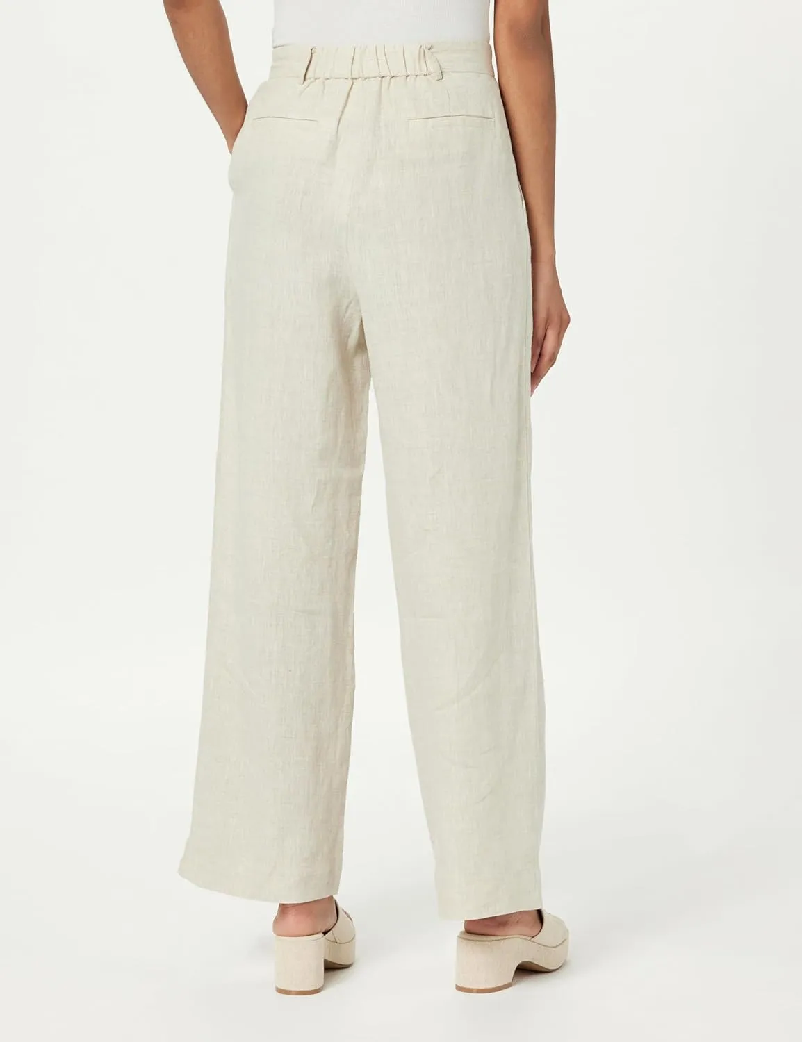 The Drop Women's Amalia Relaxed Pleated Trousers