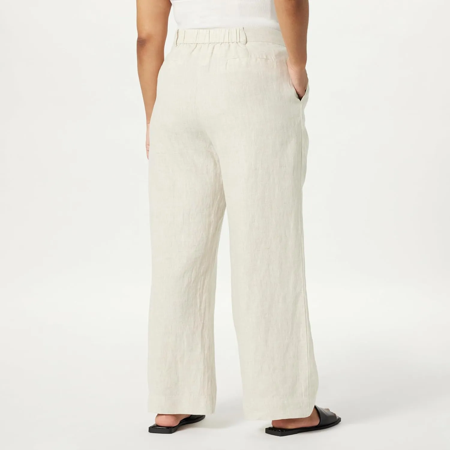 The Drop Women's Amalia Relaxed Pleated Trousers