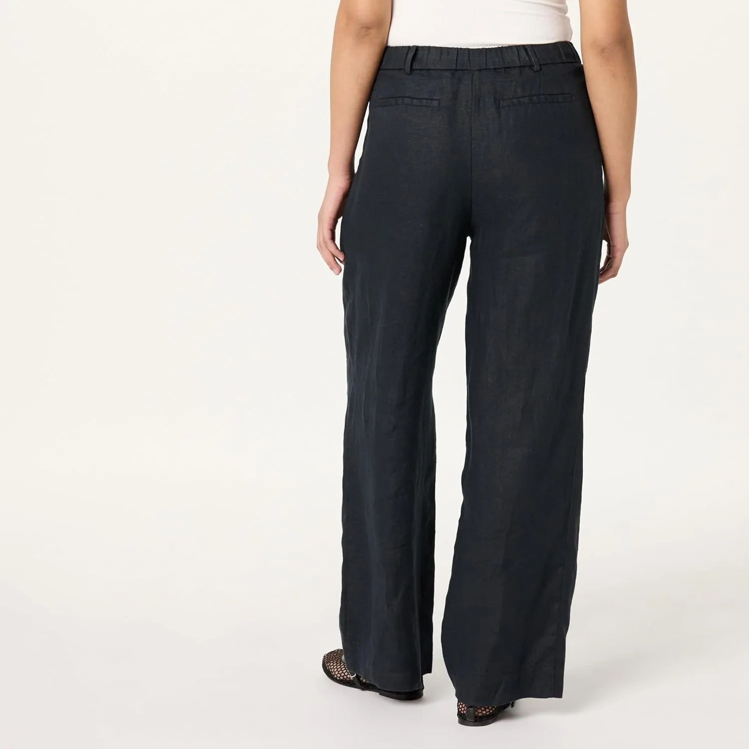 The Drop Women's Amalia Relaxed Pleated Trousers