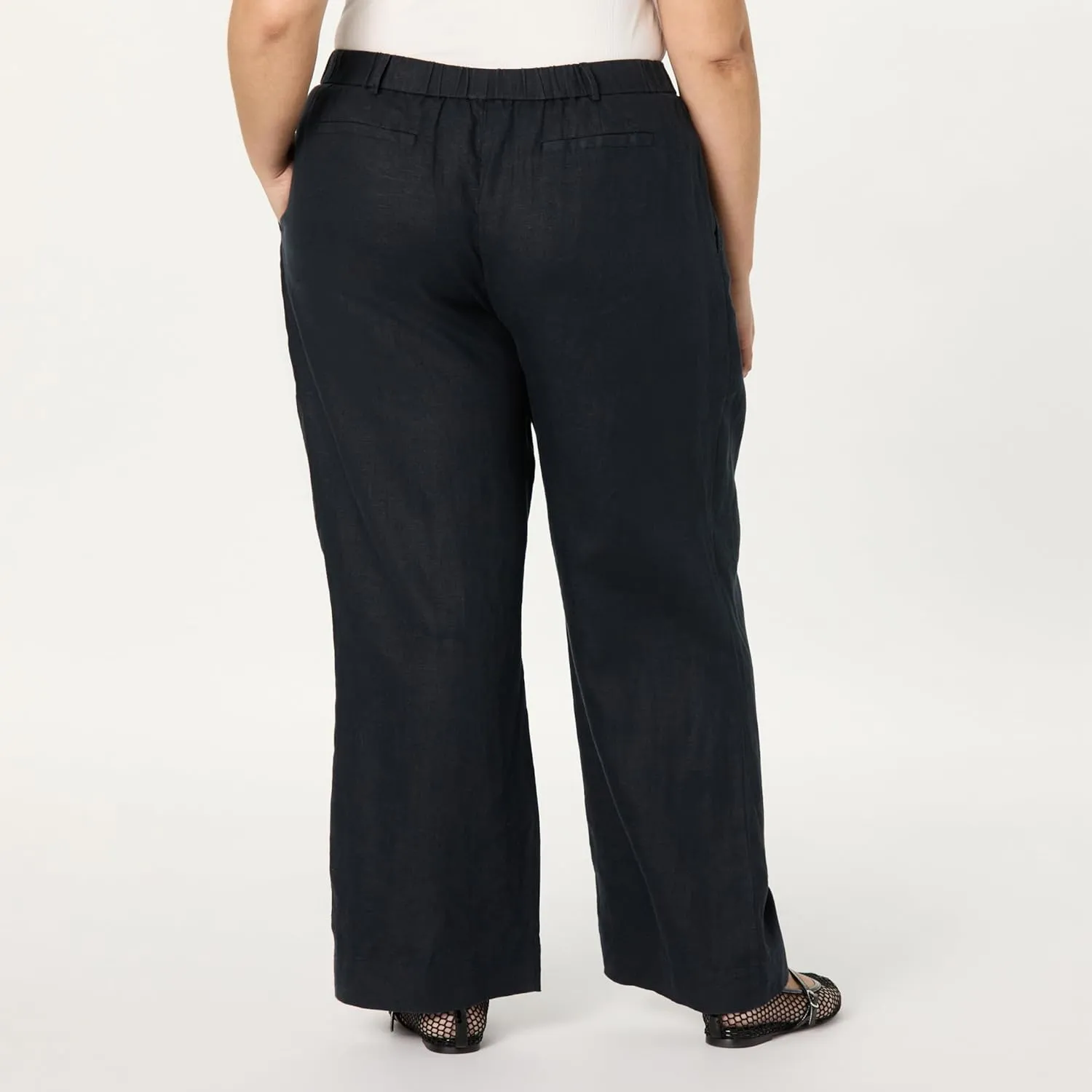 The Drop Women's Amalia Relaxed Pleated Trousers