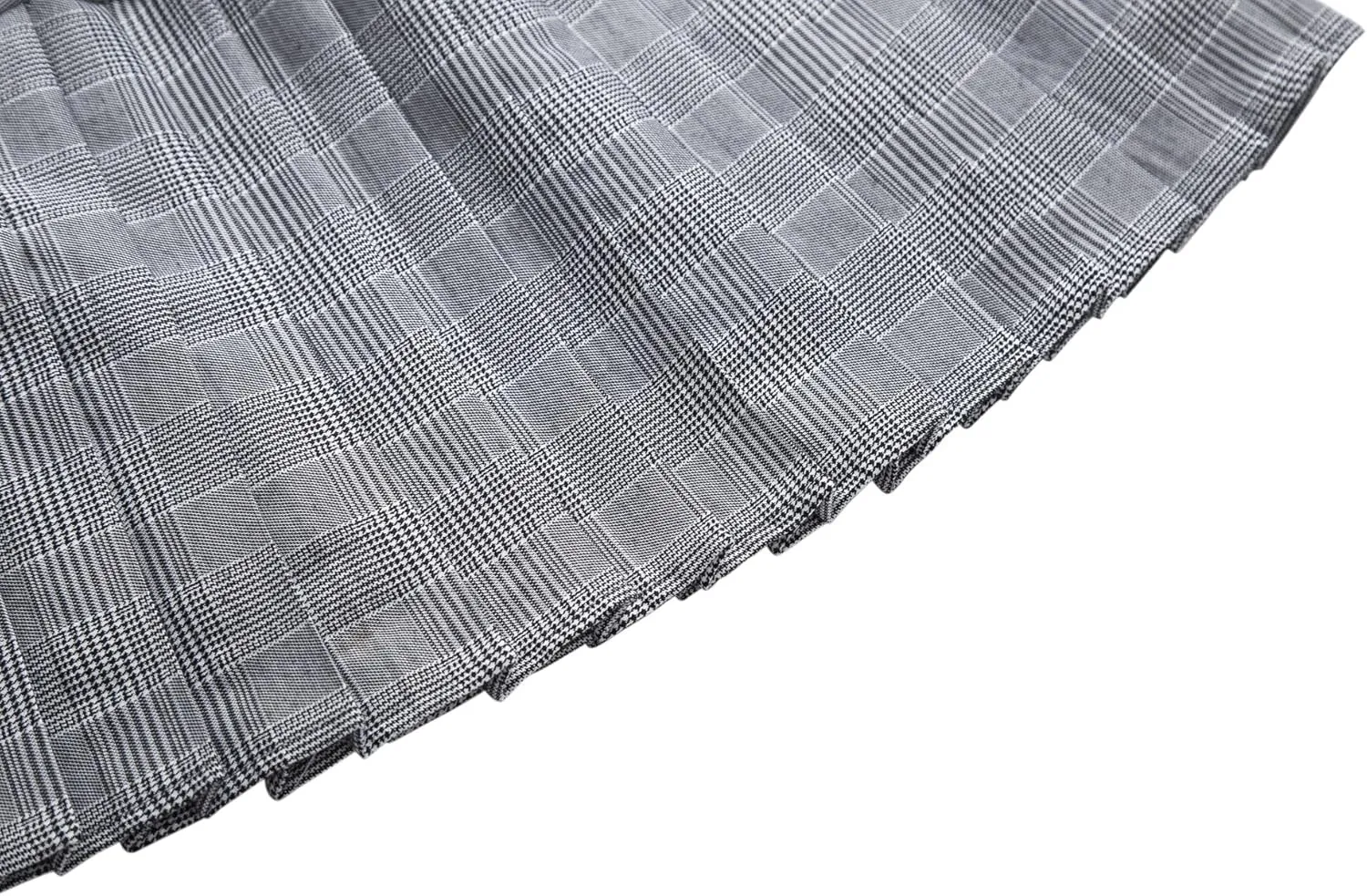 Urban CoCo Women's Elastic Waist Tartan Pleated School Skirt