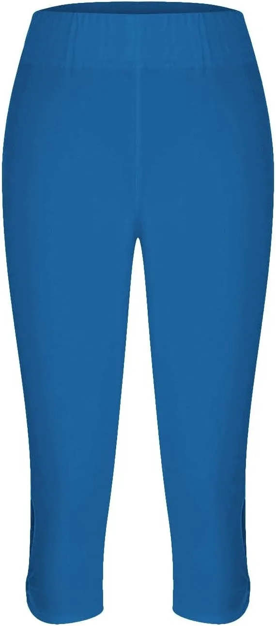 Womens Capris Summer Dressy Cropped High Waist Yoga Pants Fashion Casual Stretch Pull On Workout Crop Capri Leggings