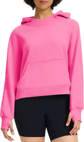 Womens Cropped Hoodies Mock Neck Sweatshirts Fall Fleece Lined Pullover with Thumb Hole 2024 Winter Clothes